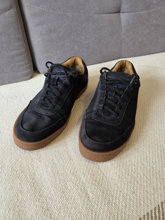 Buty Lasocki skórzane zamszowe granatowe 42