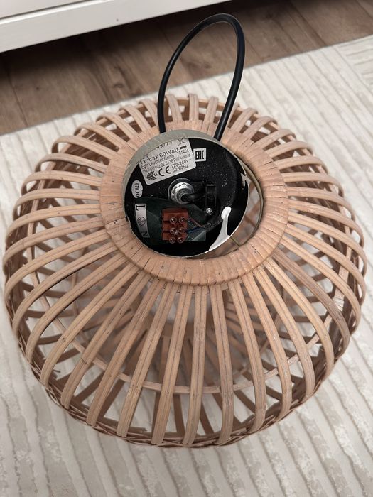 Lampa wisząca bambusowa