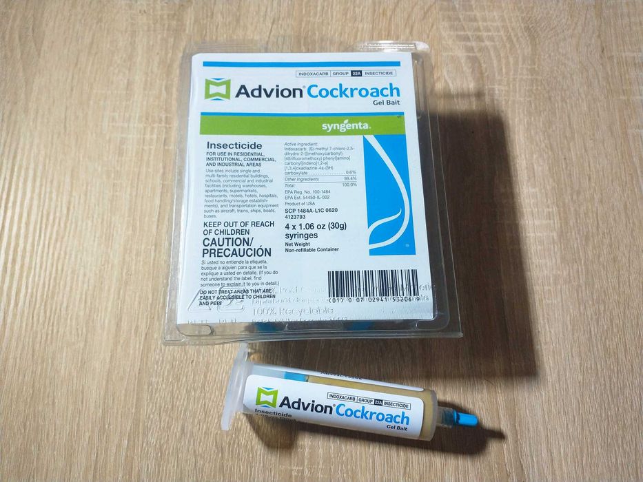 Гель шприц яд Advion Cockroach Gel Адвион от тараканов USA