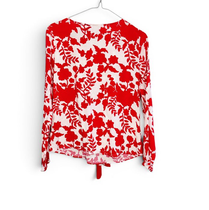 Bluzka BOHO Kwiaty Różowa M