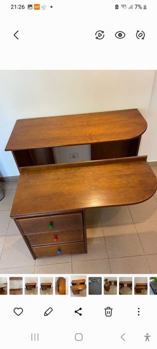 Secretaria em madeira