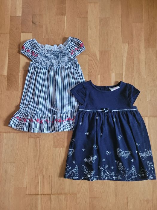 2 letnie sukienki 86 marynarskie stan bdb