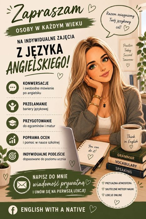 Korepetycje z języka angielskiego