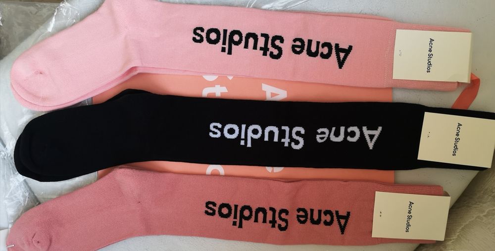 Гетри з жакардовим лого Acne Studios