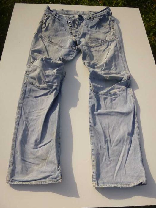 G-Star Jeans Elwood Raw Denim, blue destroyed, 33/34