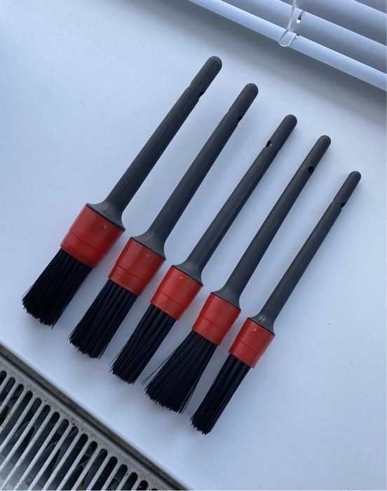 Кисті для миття та хімчистки авто, пензлики для детейлінгу, щітки 5 шт