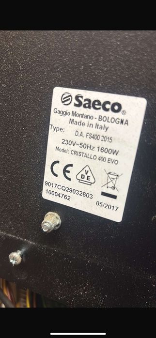 Saeco cristallo 400 evo