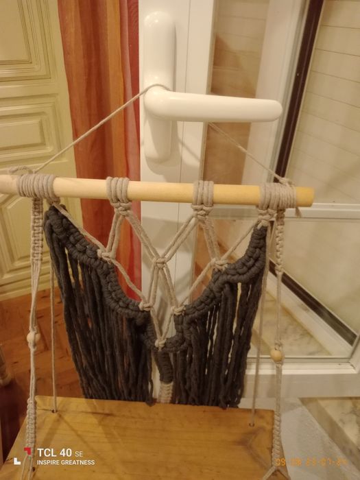 Macramé com tábua