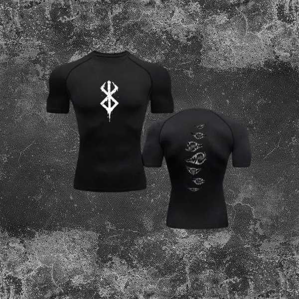 Компрессионная футболка для спортзала