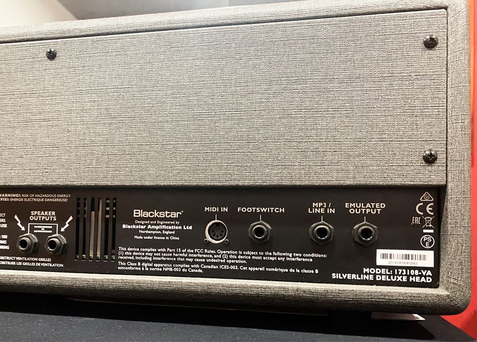 Amplificador Head Blackstar Silverline Deluxe 100w c/ footswitch