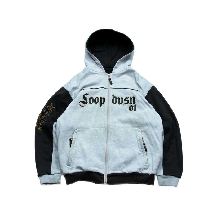 Loop DIvision bluza rozpinana hip hop y2k M rap hoodie zip