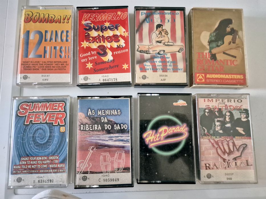 K7 cassetes áudio tapes