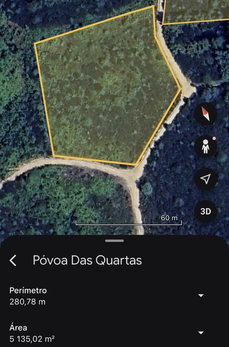 Terreno com cerca de 30000 m2 na Povoa das Quartas (O. do Hospital)