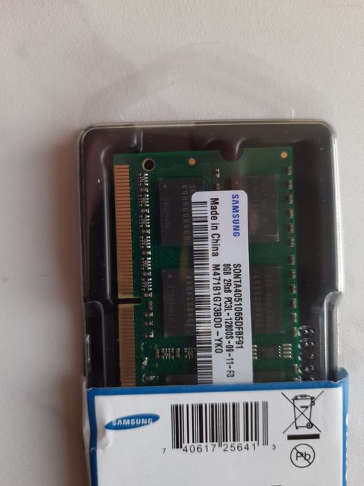 DDR3L so-dimm PC3L-12800s 1600 mHz 8gb Samsung Оперативна пам'ять для