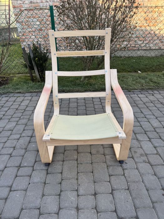 Крісло качалка Ikea крісло гойдалка шкіряне