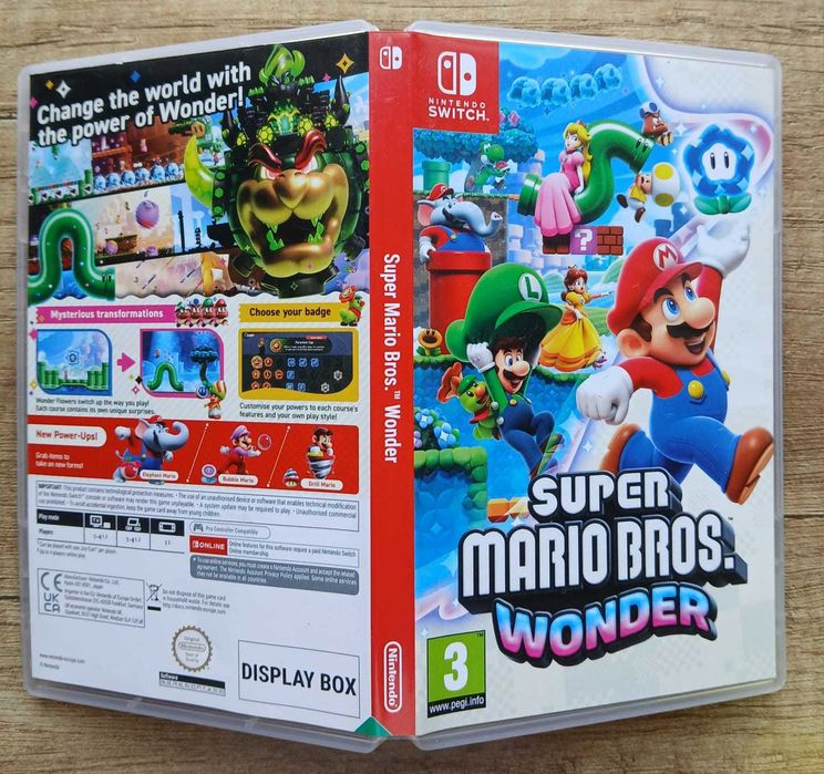 PUSTE PUDEŁKO box do Mario Wonder Nintendo Switch