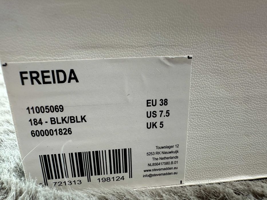 botki damskie czarne steve madden freida 38
