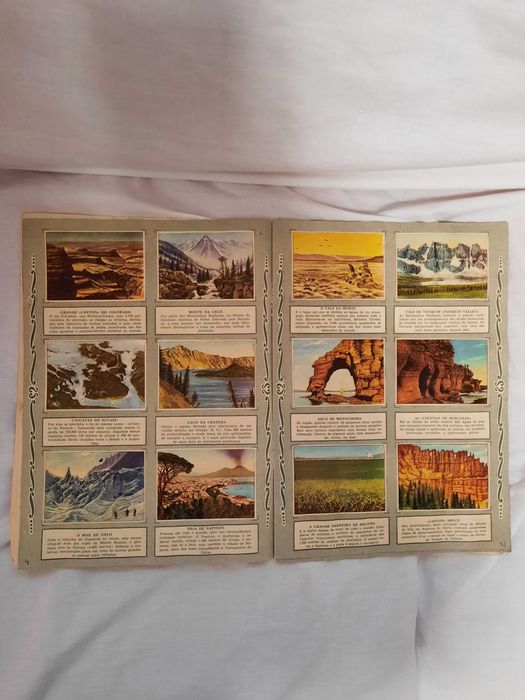 Caderneta de cromos, MARAVILHAS DO MUNDO, completa.