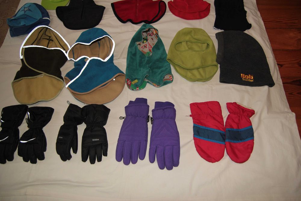 Rękawice zimowe  , kominy używane