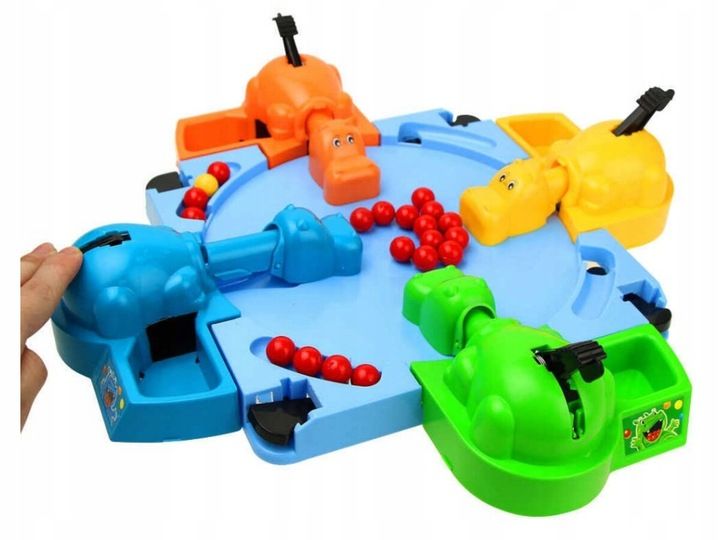 Gra Zręcznościowa Rodzinna Hungry Hippo Głodne Hipcie Hipopotam Dla 4