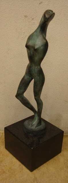 Escultura Égua e Potro em Bronze