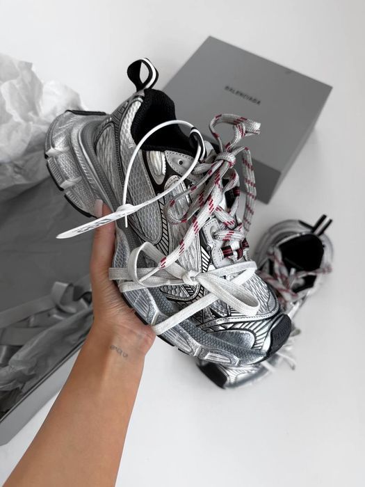 Balenciaga 3XL Grey Silver трендові кросівки баленсіага на платформі