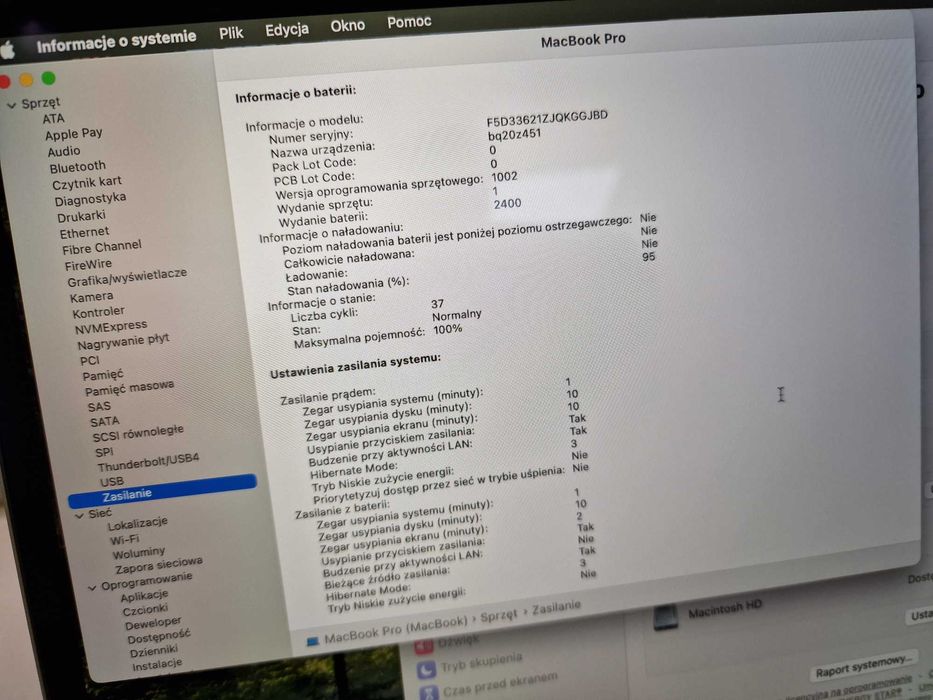 Macbook PRO 13 2022 M2/ 8GB DDR5/ 256GB/ Space Gray/ 37 cykli/ Grad A-