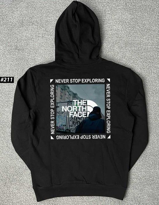 Худі The North Face KRBK Street - Толстовка ТНФ Черная - XS S M L XL