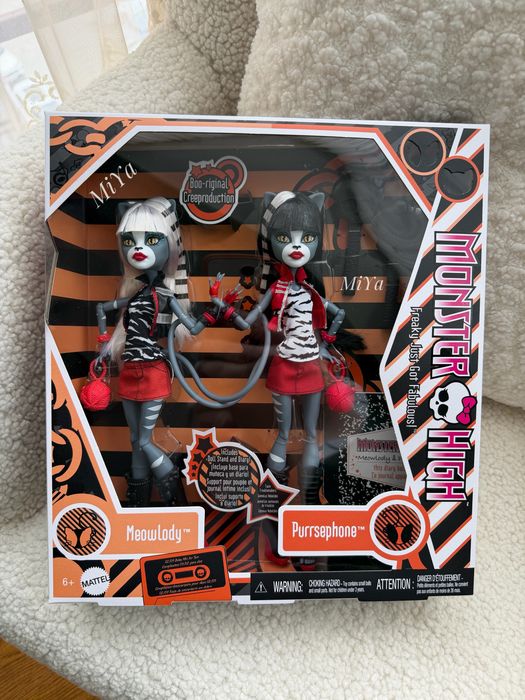Monster High Meowlody Purrsephone Мяу і Пурсі кішечки сет ляльки