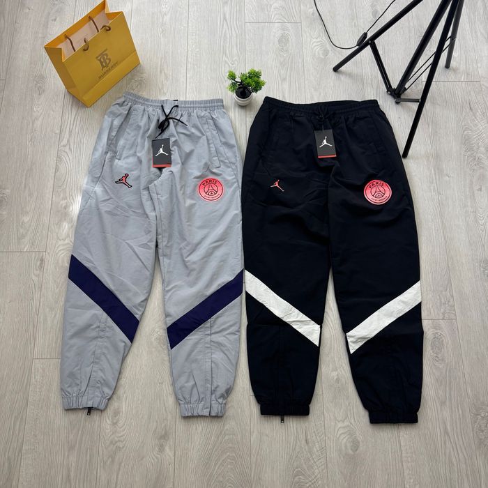 Нейлонові штани Nike Jordan PSG світлі чорні
