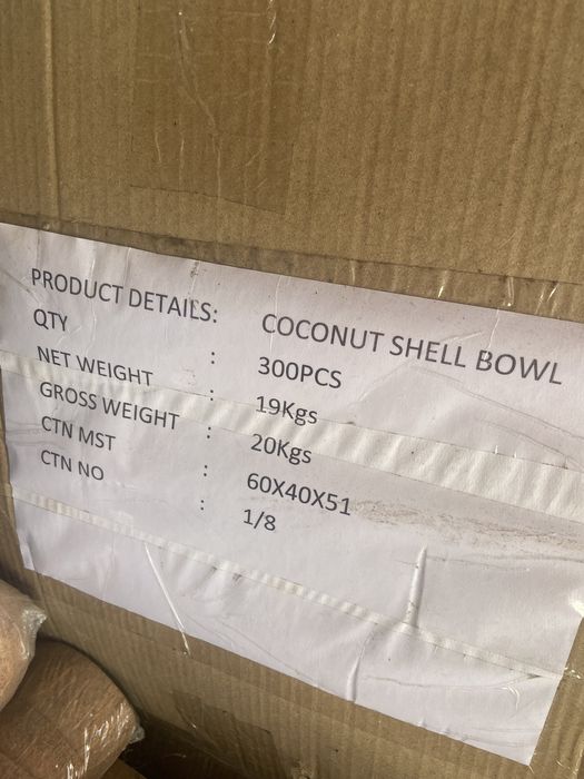Vendo 300 metades de casca de coco