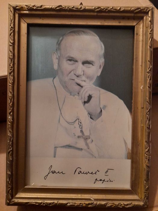 Jan Paweł II  Zdjecie z ramką