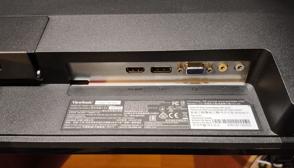 Монітор ViewSonic VX3211-2K-MHD, 32" 2К, IPS, з полосами на екрані