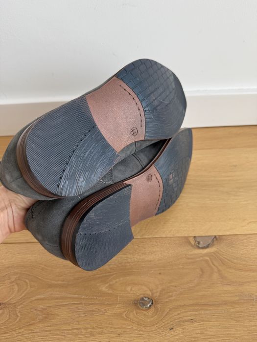 Eleganckie buty do garnituru ze skory naturalnej Pier One rozmiar 44