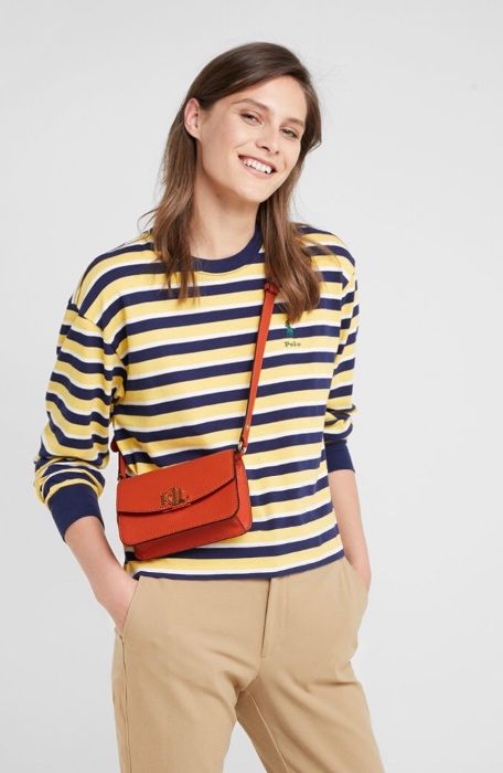 Torebka saszetka listonoszka nerka Ralph Lauren skóra