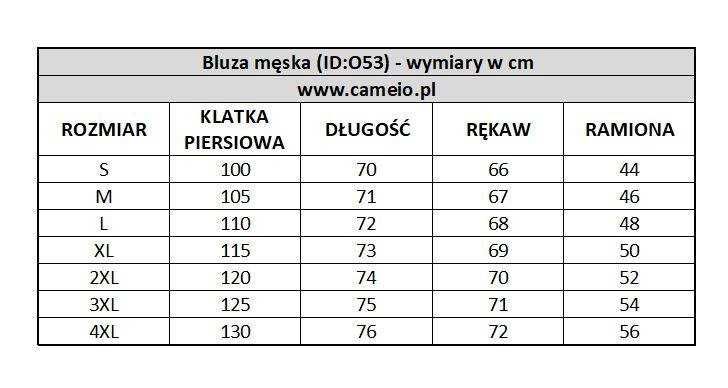 53 Bluza męska na zamek M - 4XL