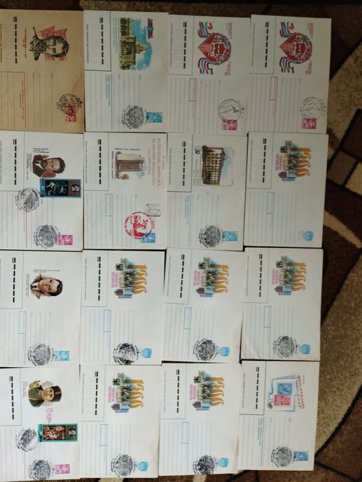 Почтовые карточки, конверты "Космос"