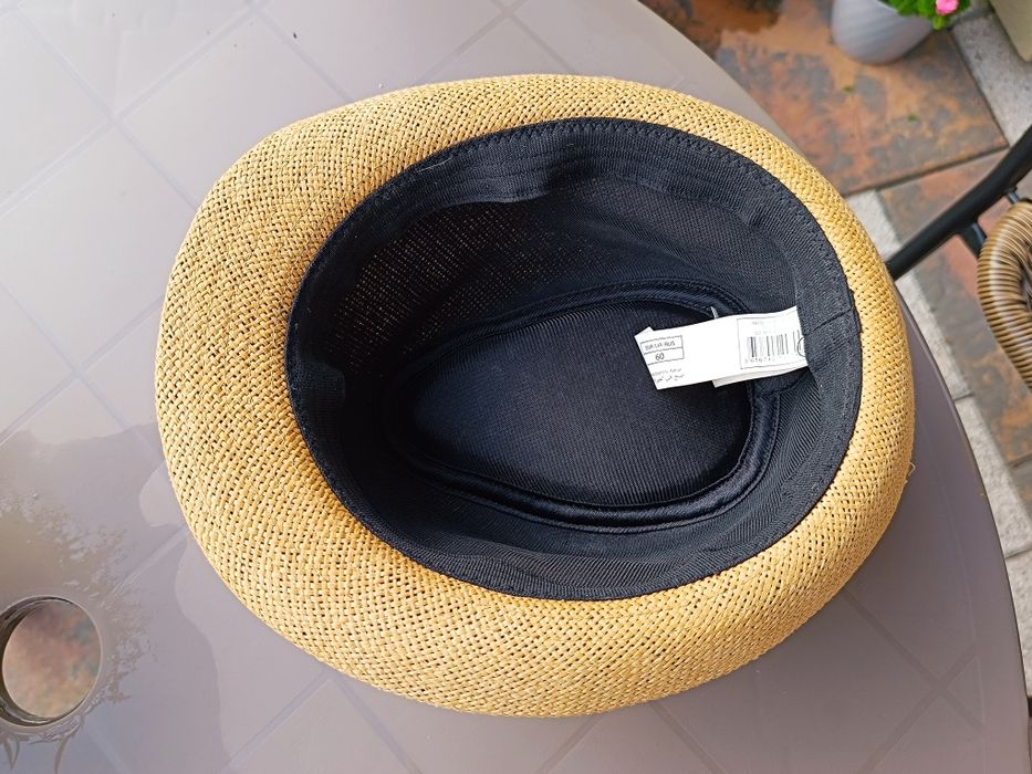 Kapelusz letni trilby fedora rozm. 60 – stan bardzo dobry