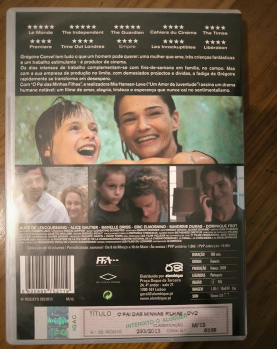 DVD o pai das minhas filhas