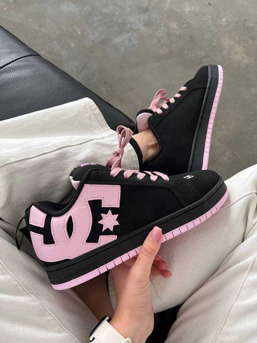 Женские кроссовки DC Shoes Court Graffik "Black Pink" Размеры 36-41