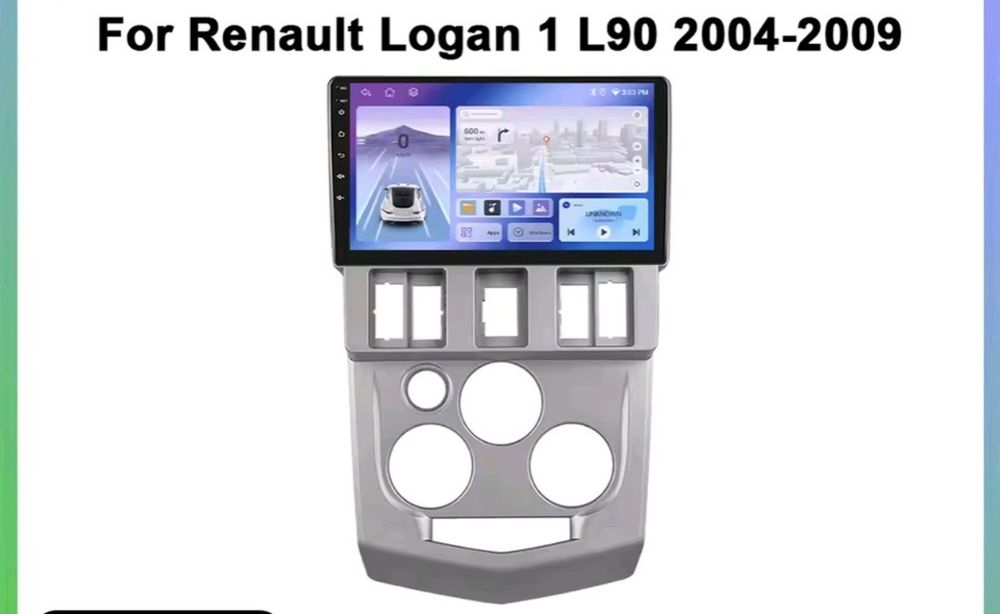 Rádio 9" Dacia Sandero e Logan 2012-19 android CARPLAY WIFI GPS Novo