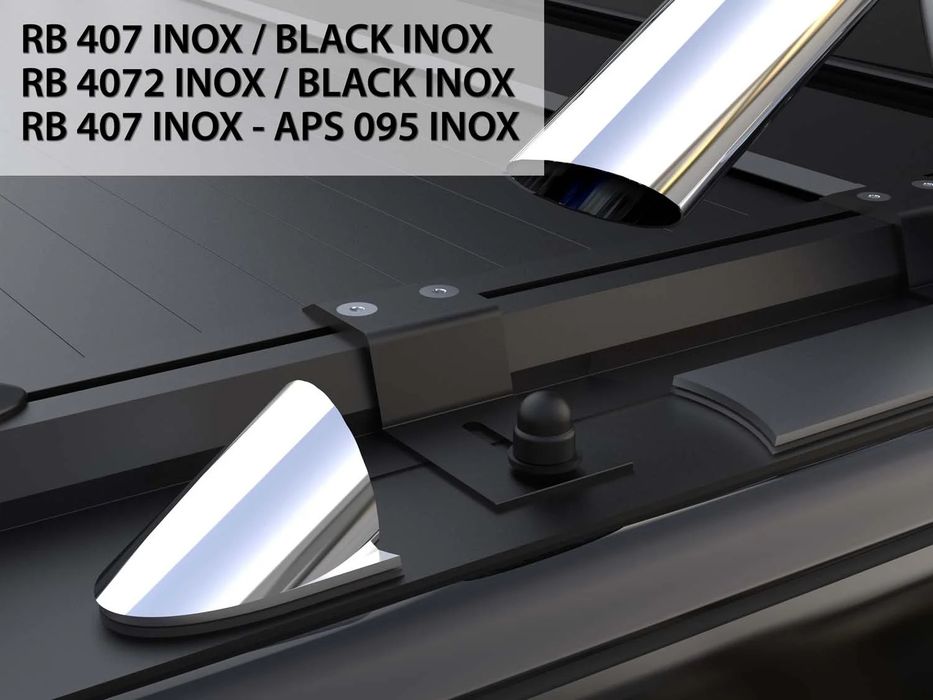 Orurowanie paki czarne Tessera chrom rollbar Dodge RAM 1500