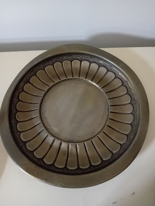 Terrina Antiga com Prato em Estanho 95% - Artimex
