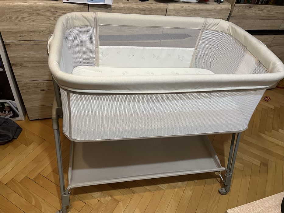 REZERWACJA !! LIONELO łóżeczko dostawne LUNA Beige Sand 2w1