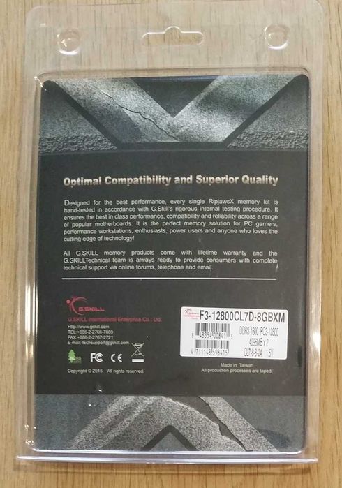 G.Skill Ripjaws DDR3-1600 8 GB (2x4GB) PC3-12800 CL 7