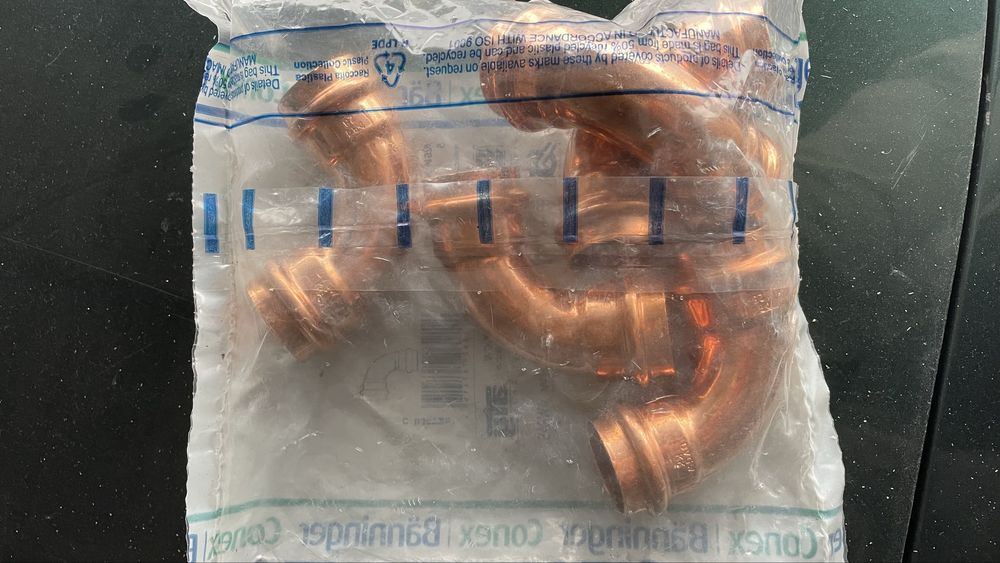 Прес-коліна Conex Bänninger для мідних труб 28мм