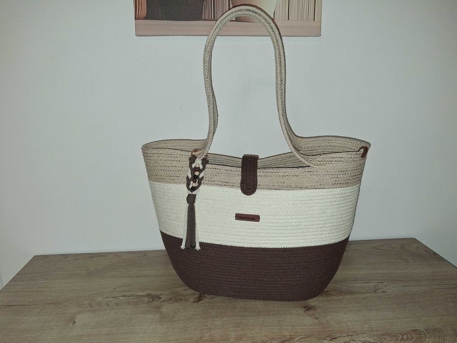 Torebka koszyk damski w stylu boho