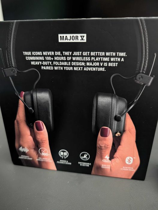 Auscultadores Wireless Marshall Major V – Como Novos (Na Caixa)