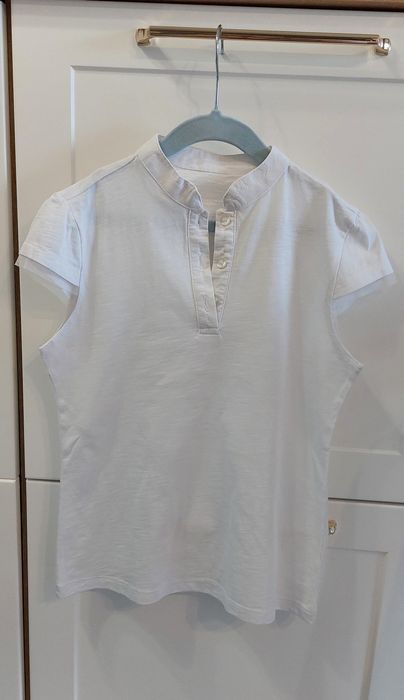 Biała bawełniana bluzka