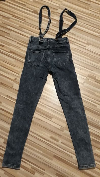 Świetne spodnie z szelkami H&M XS